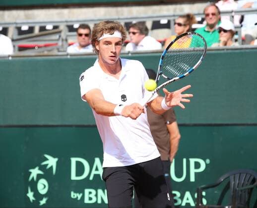 GER, Davis Cup, Deutschland vs. Polen 16.09.2016, LTTC Rot-Weiss-Berlin, Berlin, GER, Davis Cup, Deutschland vs. Polen, Auslosung, im Bild Jan-Lennard Struff (GER) nordphotox xEngler