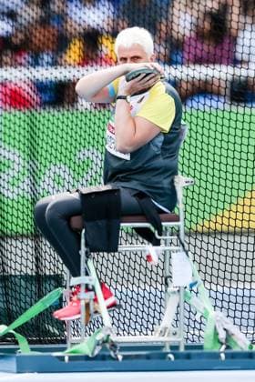 Themen der Woche - Sport Bilder des Tages - Sport Rio 2016 Paralympic Games; Rio de Janeiro, 17.09.2016 Marianne Buggenhagen (GER) waehrend der Rio 2016 Paralympic Games am 17.09.2016 im Estadio Olimpico Joao Havelange in Rio de Janeiro (Brazil). Foto: Beautiful Sports Axel Kohring Marianne Buggenhagen (GER) during the Rio 2016 Paralympic Games at Estadio Olimpico Joao Havelange, Rio de Janeiro (Brazil) on 2016-09-17. Photo: Beautiful Sports Axel Kohring xakx