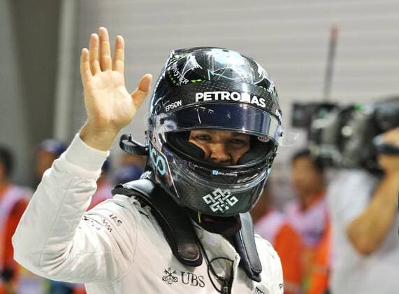 Singapore Grand Prix 15 - 18 September 2016 17.09.2016 - Qualifying, Nico Rosberg (GER) Mercedes AMG F1 W07 Hybrid pole position 
