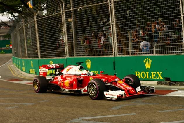 Motorsports: FIA Formula One World Championship WM Weltmeisterschaft 2016, Grand Prix of Singapore, 5 Sebastian Vettel (GER, Scuderia Ferrari), xHOCHxZWEIx