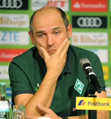 Borussia Mönchengladbach - SV Werder Bremen 17.09.2016. Trainer Viktor Skripnik (SVW) bei der anschließenden Pressekonferenz. HM