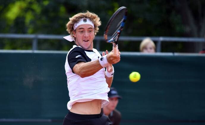 Jan-Lennard Struff, GER Jan-Lennard Struff (GER)-Hubert Hurkacz (POL) Deutschland-Polen Germany-Polandi Tennis, Daviscup, Davis Cup Berlin, 18.9.2016