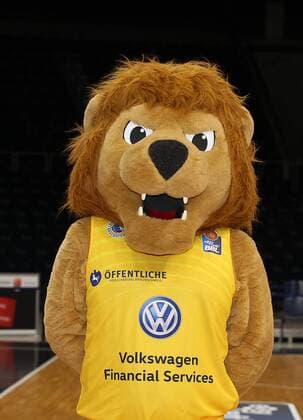 Maskottchen der basketball Löwen Braunschweig