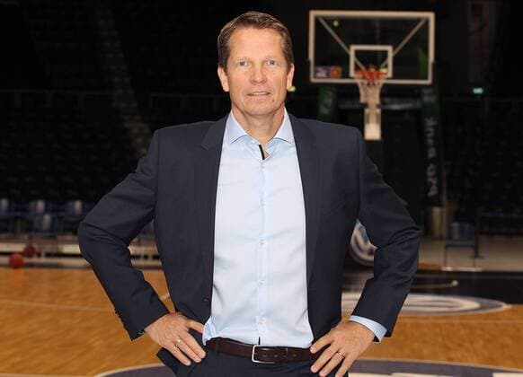 Headcoach Frank Menz (Basketball Loewen Braunschweig)