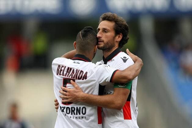 Paul BAYSSE, nice et Younes BELHANDA, ogc nice FOOTBALL : Montpellier HSC vs OGC Nizza - Ligue 1 - 18 09 2016 RichardGosselinx 