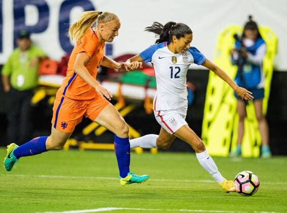 USWNT F Christen Press (12) during the Women s International Soccer match between the Netherlands and the United States at the Georgia Dome on September 18, 2016 in Atlanta, GA. CSM Soccer 2016: Netherlands vs United States SEP 18 - ZUMAc04_