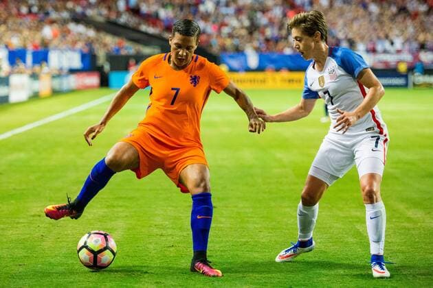 Netherlands F Shanice van de Sanden (7) during the Women s International Soccer match between the Netherlands and the United States at the Georgia Dome on September 18, 2016 in Atlanta, GA. CSM Soccer 2016: Netherlands vs United States SEP 18 - ZUMAc04_