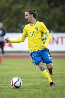 160920 Sveriges Alex Timossi Andersson i Schweden - Norwegen U15 U15 Fußball Nationalteam Länderspiel den 20 september 2016 i Leksand.  Copyright: DANIELxERIKSSON BB160920BB165