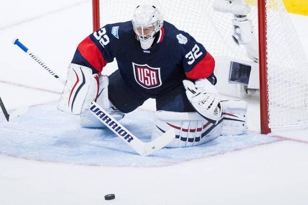 USA s Keeper Jonathan Quick Kanada - USA World Cup of Hockey Nationalteam Länderspiel Eishockey Toronto.  Copyright: LUDVIGxTHUNMAN BB160921LT017
