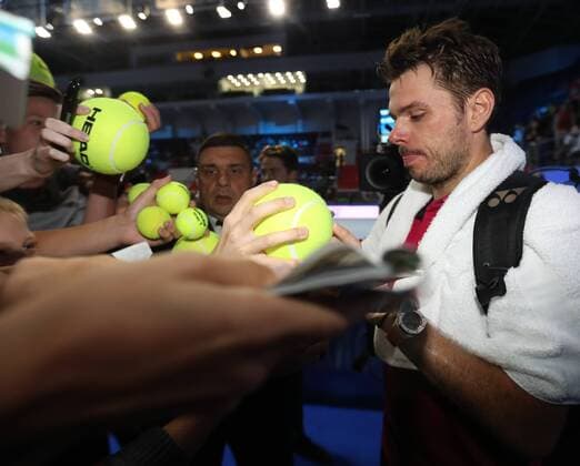 XXI INTERNATIONAL TENNIS TOURNAMENT St. Petersburg Open 2016 , KSK SIBUR ARENA . Stan Wawrinka (SUI).