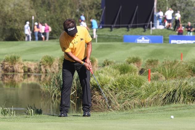 GOLF - Porsche European Open BAD GRIESBACH,GERMANY,22.SEP.16 - GOLF - Porsche European Open, GC Bad Griesbach. Image shows Thongchai Jaidee (NKR). GEPAxpictures xFelixxRoittner