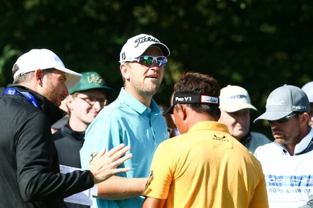 GOLF - Porsche European Open BAD GRIESBACH,GERMANY,22.SEP.16 - GOLF - Porsche European Open, GC Bad Griesbach. Image shows Bernd Wiesberger (AUT). GEPAxpictures xFelixxRoittner