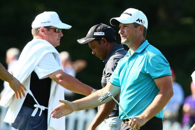 GOLF - Porsche European Open BAD GRIESBACH,GERMANY,22.SEP.16 - GOLF - Porsche European Open, GC Bad Griesbach. Image shows Steve Webster (ENG). GEPAxpictures xFelixxRoittner