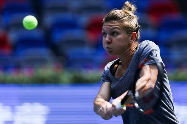 WUHAN, CHINA - SEPTEMBER 24: Simona Halep of Romania attends training during the 2016 WTA Tennis Damen Dongfeng Motor Wuhan Open on September 24, 2016 in Wuhan, China.  CFP492600640 