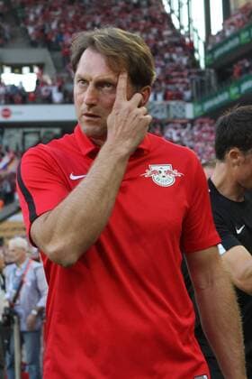 25.09.2016, xkvx, Fussball 1.Bundesliga, 1. FC Koeln - RB Leipzig, emspor, v.l. Trainer Ralph Hasenhuettl (RB Leipzig) Koeln