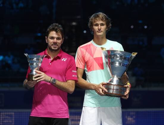 Bilder des Tages - Sport XXI International Tennis Tournament St.Petersburg Open 2016 ATP Tennis Herren World Tour 250, KSK SIBUR ARENA . final. Stan Wawrinka (SUI)- Alexander Zverev (GER).