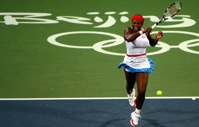 Aug. 17, 2008 - Aug 14, 2008, Beijing, China, Russia s Elena Dementieva 2:1 US Serena Williams in a women s singles quarterfinal during the Beijing Olympic Games Olympische Spiele Olympia OS .Beijing 2008 Olympics 08-14-2008. Top 2008.K59020. Entertainment News - August 17, 2008 - ZUMAg49_