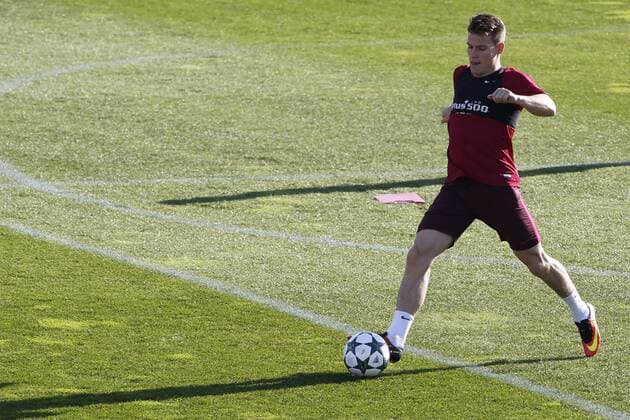 Atletico de Madrid s French forward Kevin Gameiro attends a trainning session at Cerro del Espino, in Madrid, Spain, 26 September 2016. Atletico de Madrid plays a UEFA Champions League match against Bayern Munich at Vicente Calderon Stadium next 28 September. Atletico de Madrid s trainning !ACHTUNG: NUR REDAKTIONELLE NUTZUNG!  20160926-636104871726166137