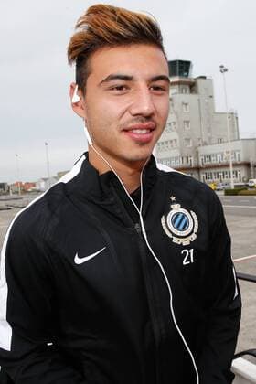Club s Dion Cools pictured at the departure of Belgian first division soccer team Club Brugge KV in Brugge, Monday 26 September 2016. Brugge is preparing for the second game in the UEFA Champions League group stage competition, in the group G, against Danish club Kopenhagen tomorrow. BRUNOxFAHY  x04941044x