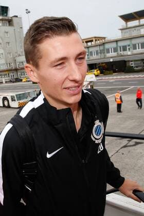 Club s Hans Vanaken pictured at the departure of Belgian first division soccer team Club Brugge KV in Brugge, Monday 26 September 2016. Brugge is preparing for the second game in the UEFA Champions League group stage competition, in the group G, against Danish club Kopenhagen tomorrow. BRUNOxFAHY  x04941049x