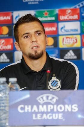 Club s Claudemir Domingues De Souza pictured during a press conference PK Pressekonferenz of Belgian first division soccer team Club Brugge KV in Brugge, Monday 26 September 2016. Brugge is preparing for the second game in the UEFA Champions League group stage competition, in the group G, against Danish club Kopenhagen tomorrow. BRUNOxFAHY  x04941214x