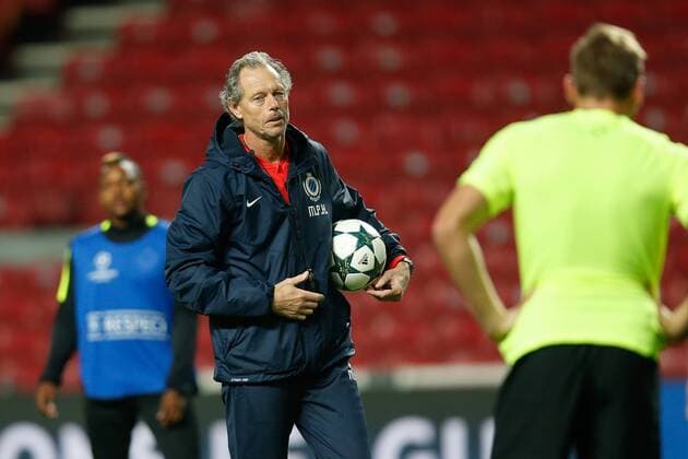 Club s head coach Michel Preud homme pictured during a training session of Belgian first division soccer team Club Brugge KV in Copenhagen, Monday 26 September 2016. Brugge is preparing for the second game in the UEFA Champions League group stage competition, in the group G, against Danish club Kopenhagen tomorrow. BRUNOxFAHY  x04941318x