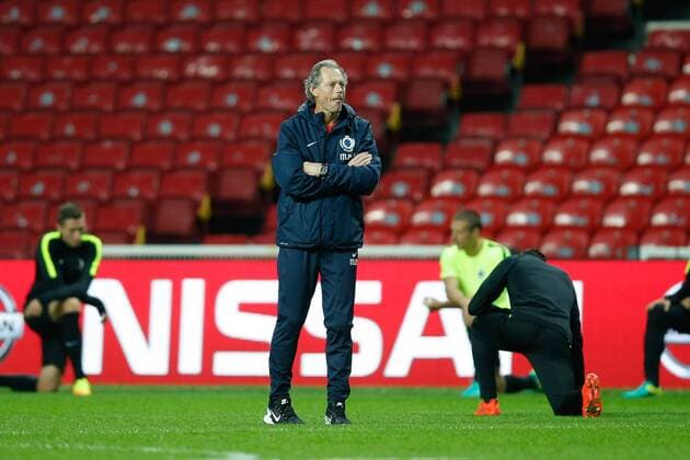 Club s head coach Michel Preud homme pictured during a training session of Belgian first division soccer team Club Brugge KV in Copenhagen, Monday 26 September 2016. Brugge is preparing for the second game in the UEFA Champions League group stage competition, in the group G, against Danish club Kopenhagen tomorrow. BRUNOxFAHY  x04941306x