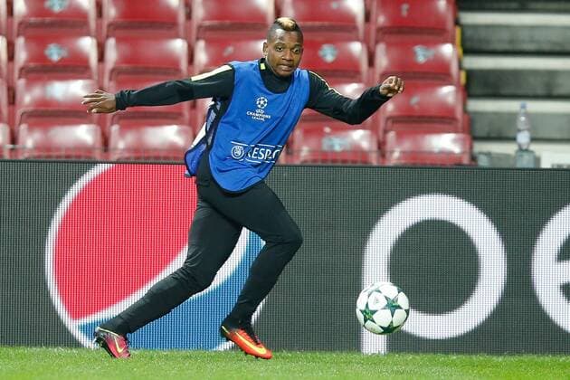 Club s Jose Izquierdo pictured in action during a training session of Belgian first division soccer team Club Brugge KV in Copenhagen, Monday 26 September 2016. Brugge is preparing for the second game in the UEFA Champions League group stage competition, in the group G, against Danish club Kopenhagen tomorrow. BRUNOxFAHY  x04941310x