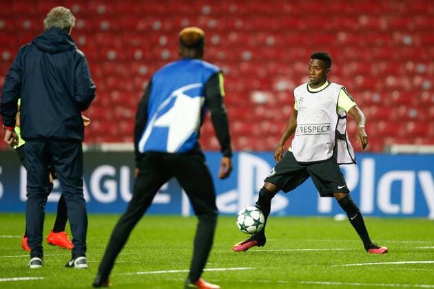 Club s Abdoulay Diaby pictured in action during a training session of Belgian first division soccer team Club Brugge KV in Copenhagen, Monday 26 September 2016. Brugge is preparing for the second game in the UEFA Champions League group stage competition, in the group G, against Danish club Kopenhagen tomorrow. BRUNOxFAHY  x04941315x