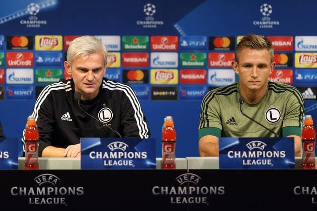 Lissabon - Fussball Champions League, Pressekonferenz Legia Warschau: JACEK MAGIERA JAKUB RZEZNICZAK  160926PYK063