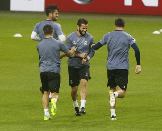 Nacho. Real Madrid training session before Champions League match against Borussia Dortmund. In this picture, Nacho. xFOTOxCHEMAxREYx 