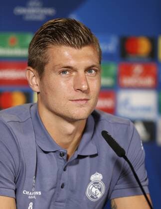 Kroos en rueda de prensa. Real Madrid training session before Champions League match against Borussia Dortmund. In this picture, Kroos at press conference PK Pressekonferenz xFOTOxCHEMAxREYx 
