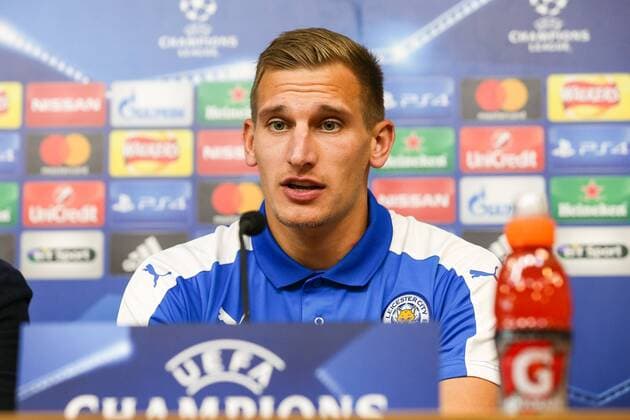 26.09.2016, King Power Stadium, Leicester, ENG, UEFA CL, Leicester City, Pressekonferenz, im Bild Marc Albrighton of Leicester City Marc Albrighton of Leicester City during Pressconference before the UEFA Championsleague Group G Match between Leicester City and FC Porto at the King Power Stadium in Leicester, Great Britain on 2016 09 26. Leicester  EP_fil  