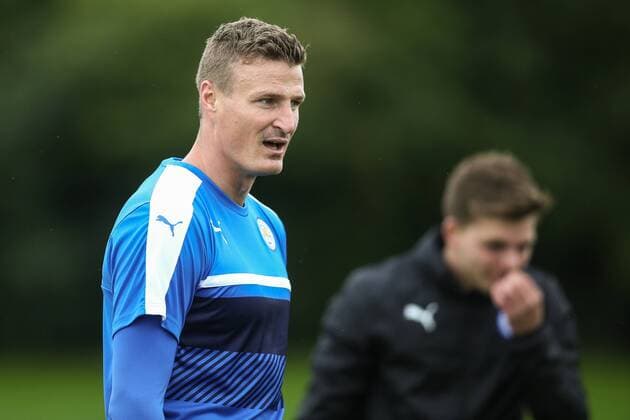 26.09.2016, Trainingsground, Leicester, ENG, UEFA CL, Leicester City, Training, im Bild Robert Huth of Leicester City Robert Huth of Leicester City during Trainingssession before the UEFA Championsleague Group G Match between Leicester City and FC Porto at the Trainingsground in Leicester, Great Britain on 2016 09 26. Leicester  EP_fil  