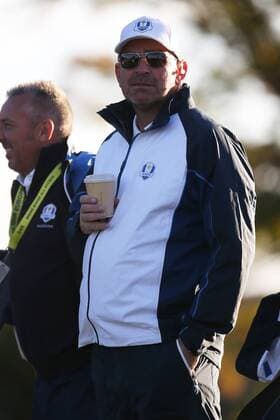 GOLF - Ryder Cup 2016 CHASKA,MINNESOTA,USA,27.SEP.16 - GOLF - Ryder Cup, Hazeltine National Golf Club. Image shows Thomas Bjoern (DEN). GEPAxpictures xDanielxGoetzhaber