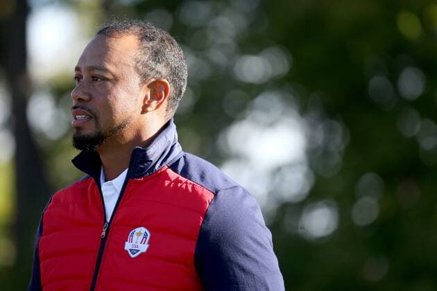 GOLF - Ryder Cup 2016 CHASKA,MINNESOTA,USA,27.SEP.16 - GOLF - Ryder Cup, Hazeltine National Golf Club. Image shows vice-captain Tiger Woods (USA). GEPAxpictures xDanielxGoetzhaber
