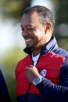 Bilder des Tages - SPORT GOLF - Ryder Cup 2016 CHASKA,MINNESOTA,USA,27.SEP.16 - GOLF - Ryder Cup, Hazeltine National Golf Club. Image shows vice-captain Tiger Woods (USA). GEPAxpictures xDanielxGoetzhaber