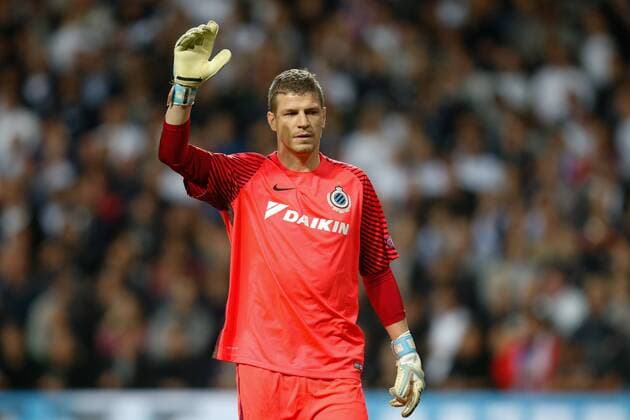 Fußball, CL, FC Kopenhagen - FC Brügge Club s goalkeeper Ludovic Butelle pictured during a soccer game between Danish club F.C. Kobenhavn and Belgian team Club Brugge KV in Copenhagen, Denmark, Tuesday 27 September 2016, the second game in the group stage of the UEFA Champions League competition, in group G. BRUNOxFAHY  x04941938x