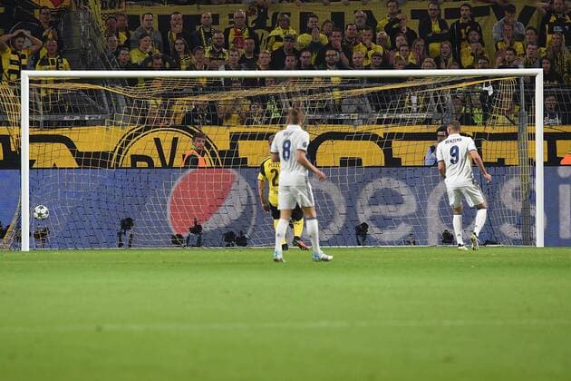 Fußball Champions League Gruppenphase 2. Spieltag Borussia Dortmund - Real Madrid am 27.09.2016 im Signal Iduna Park in Dortmund Tor zum 0:1 durch Cristiano Ronaldo ( Madrid ) xRx
