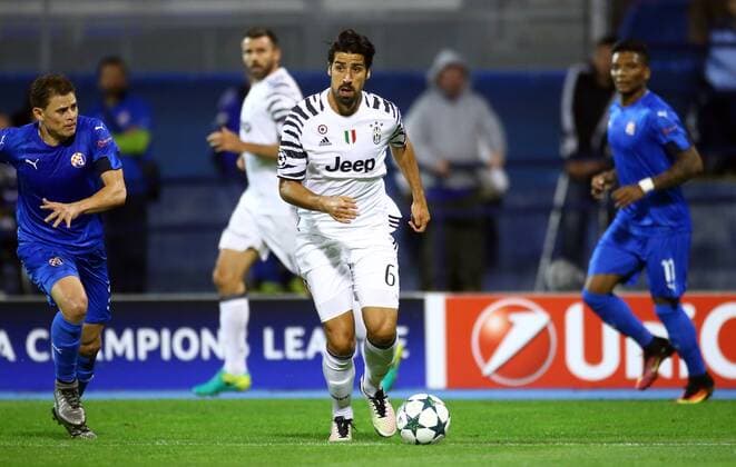 Champions League, Dinamo -Juventus 27.09.2016., Maksimir Stadium, Zagreb - Champions League, Group H, Round 2, GNK Dinamo - Juventus FC. Sami Khedira.  GoranxStanzl PIXSELL