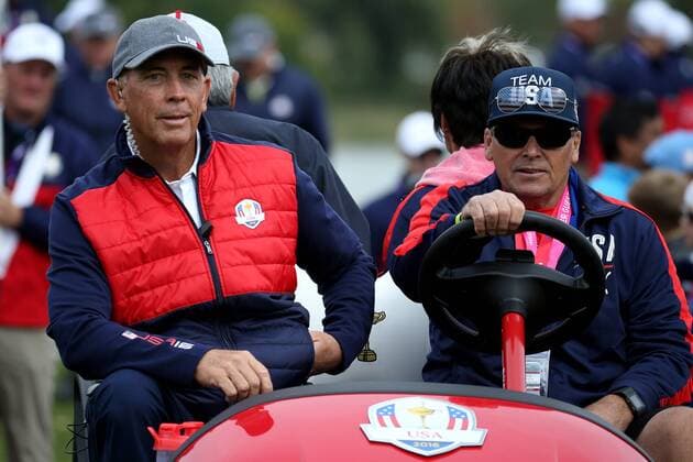 GOLF - Ryder Cup 2016 CHASKA,MINNESOTA,USA,27.SEP.16 - GOLF - Ryder Cup, Hazeltine National Golf Club. Image shows captain Davis Love III (USA). GEPAxpictures xDanielxGoetzhaber
