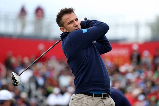 Golf, Prominente beim Ryder Cup 2016 in Chaska in Aktion GOLF - Ryder Cup 2016 CHASKA,MINNESOTA,USA,27.SEP.16 - GOLF - Ryder Cup, Hazeltine National Golf Club. Image shows Alessandro Del Piero. GEPAxpictures xDanielxGoetzhaber