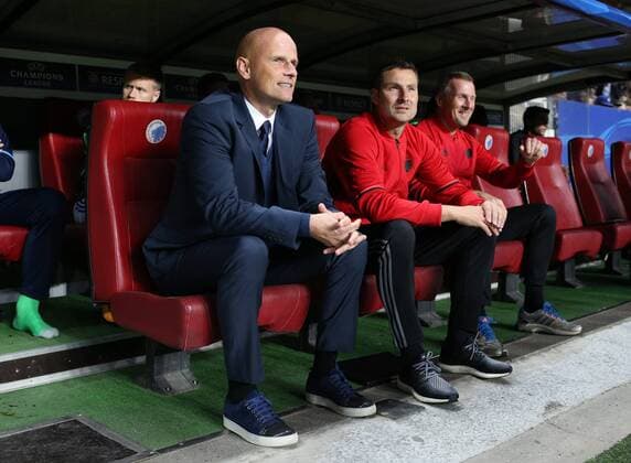 Fussball, Champions League, FC Kopenhagen vs. FC Brügge: Stale Solbakken. Champions League , FC Copenhagen - FC Brugge 