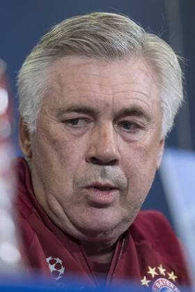 September 27, 2016 - Madrid, Spain - Head coach of Bayern Munich Carlo Ancelotti during a press conference PK Pressekonferenz ahead of UEFA Champions League football match between Atletico Madrid and Bayern Munich at Vicente Calderon Stadium in Madrid, Spain on September 27, 2016. FC Bayern Muenchen Training Session and Press Conference  - ZUMAn230