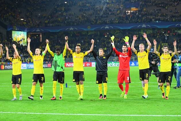 Fussball, UEFA Champions League, Saison 2016 2017, Spieltag 2, Borussia Dortmund vs Real Madrid CF , 27.09.2016, BVB Stadion Dortmund, BVB, Schlussjubel