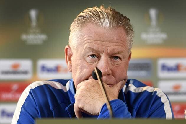 Genk s head coach Peter Maes pictured during a press conference PK Pressekonferenz of Belgian soccer team KRC Genk in Genk, Wednesday 28 September 2016. Tomorrow KRC Genk is playing the second game in the group stage of the Europa League competition against Italian club US Sassuolo Calcio. YORICKxJANSENS  x04942351x