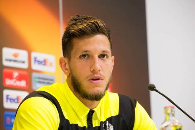 Gent s Rami Gershon pictured during a press conference PK Pressekonferenz of Belgian soccer team KAA Gent, Wednesday 28 September 2016, in Gent. Tomorrow Gent is playing Turkish club Atiker Konyaspor in the second match of the group stage of the Europa League competition. KURTxDESPLENTER  x04942391x