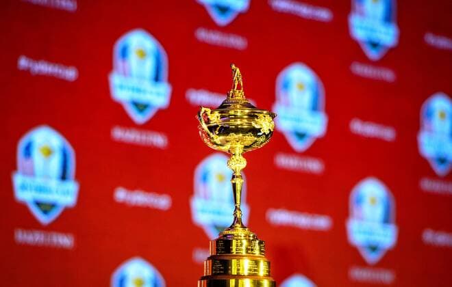 Ryder Cup captains and Davis Love and Darren Clarke spoke at a press conference PK Pressekonferenz at Hazeltine National Golf Club, home of the 2016 Ryder Cup. Minneapolis News - ZUMAm42_