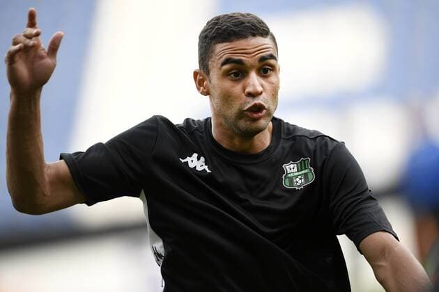 Sassuolo s Gregoire Defrel pictured during a training session of Italian soccer club US Sassuolo Calcio in Genk, Wednesday 28 September 2016. Tomorrow Sassuolo is playing the second game in the group stage of the Europa League competition against Belgian team KRC Genk. YORICKxJANSENS  x04942941x