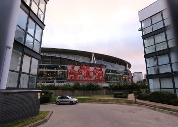 28.09.2016. Emirates Stadium, London, England. UEFA Champions League Football. Arsenal versus FC Basel. A general street view of The Emirates Stadium xMarkxKertonx  ActionPlus11794117